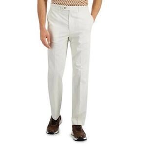 NWT Nautica Modern-Fit Cotton Suit Pants, White/Cream, Men's 41" x 32"